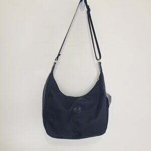 Longchamp Le Pliage Nylon Hobo Crossbody Bag Black